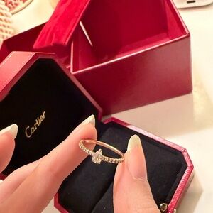 Cartier Enticelle Rose Gold Diamond Ring